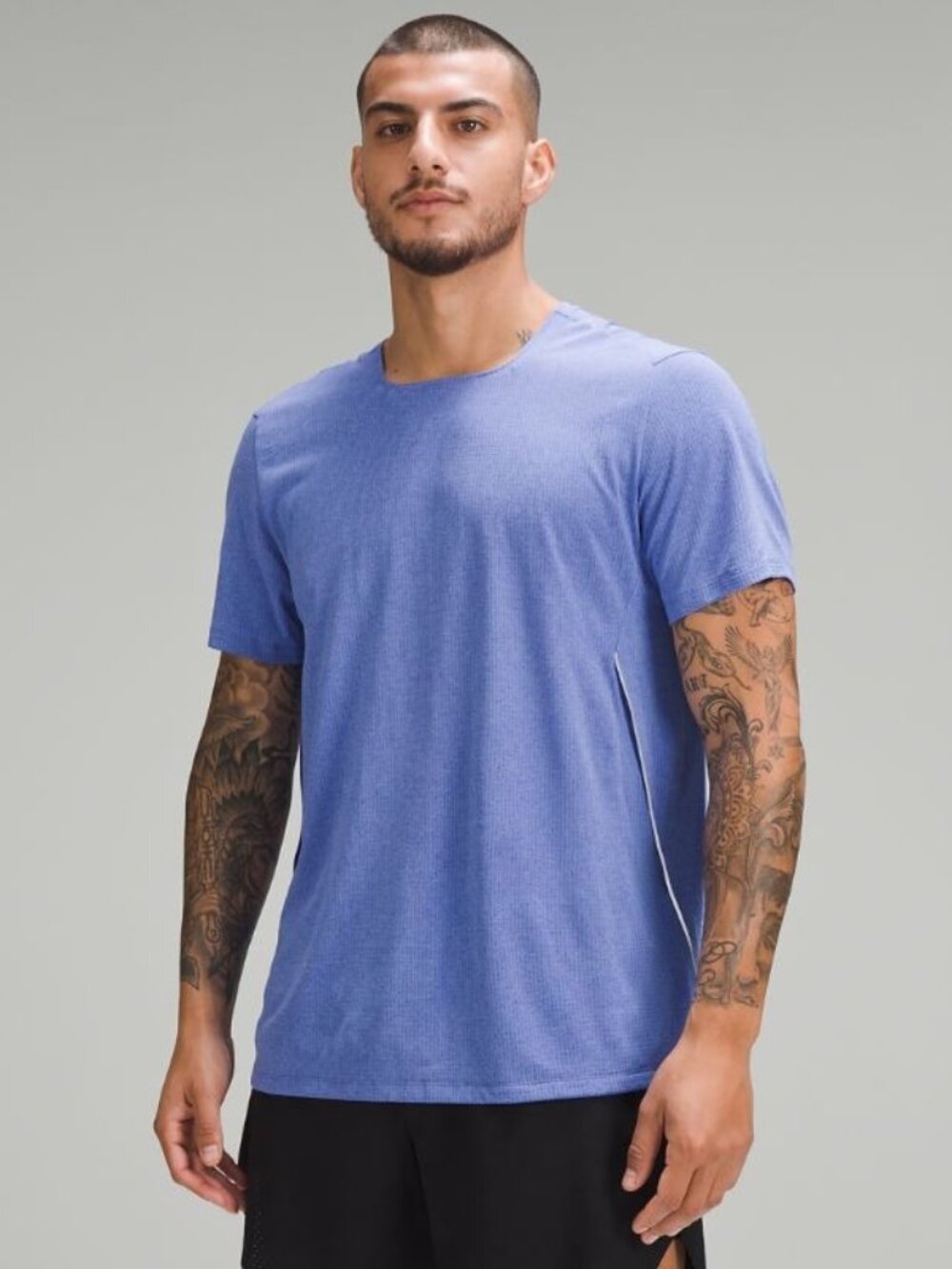 Lululemon Men's Fast and Free Short-Sleeve Shirt *Airflow - Blue